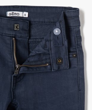 Pantalon uni extensible coupe Slim garçon vue2 - GEMO (ENFANT) - GEMO