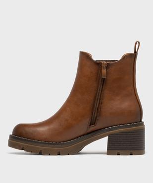 Chelsea boots à semelle crantée femme - 5 Miles vue3 - 5 MILES GEMO FOR GOOD - GEMO