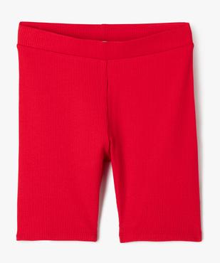 Short cycliste en maille côtelée fille vue1 - GEMO (JUNIOR) - GEMO