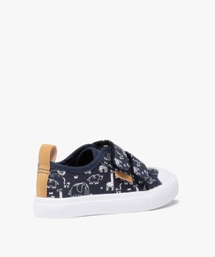 Baskets garçon à scratch dessus toile motifs animaux vue4 - GEMO 4G GARCON - GEMO