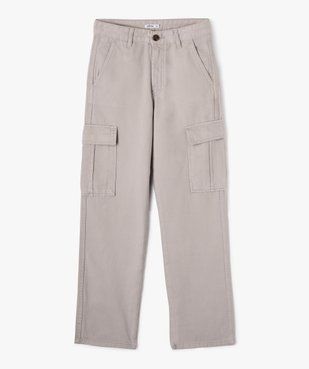 Pantalon cargo en toile de coton fille vue1 - GEMO (JUNIOR) - GEMO