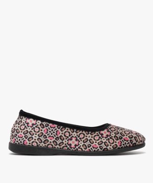 Chaussons femme pantoufles confort en velours léopard vue1 - G'FLEX GEMO FOR GOOD - GEMO
