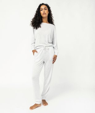 Haut de pyjama à manches chauve-souris femme vue5 - GEMO 4G FEMME - GEMO