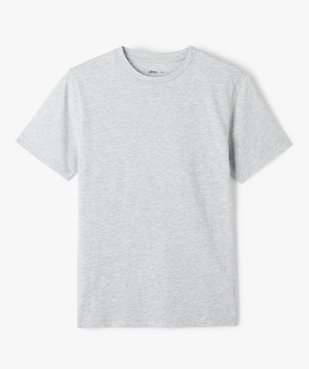 Tee-shirt à manches courtes uni garçon maille chinée vue1 - GEMO 4G GARCON - GEMO