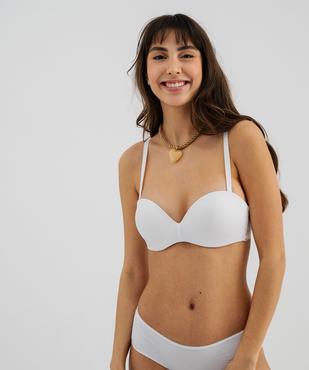 Soutien-gorge bandeau avec bretelles amovibles vue1 - GEMO(HOMWR FEM) - GEMO
