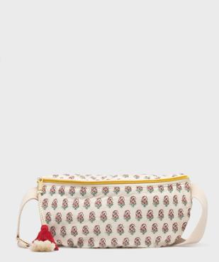 Sac banane en coton matelassé avec motifs fleuris femme vue1 - GEMO (ACCESS) - GEMO