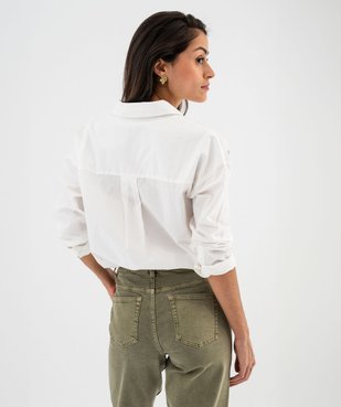 Chemise en coton à motifs brodés femme - LuluCastagnette vue5 - LULUCASTAGNETTE - GEMO