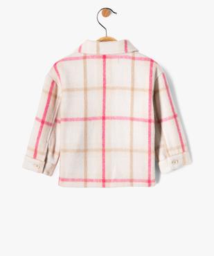 Chemise épaisse à carreaux bébé fille vue3 - GEMO(BEBE DEBT) - GEMO
