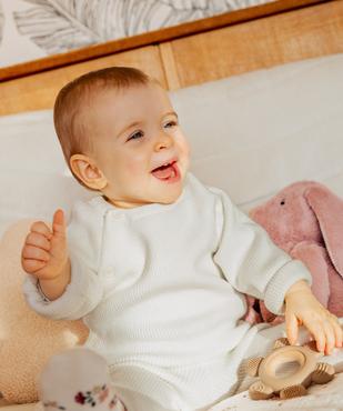 Ensemble 2 pièces en maille bébé fille : pull et pantalon vue6 - GEMO 4G BEBE - GEMO