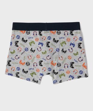 Boxer en coton stretch garçon (lot de 2) vue3 - GEMO 4G GARCON - GEMO