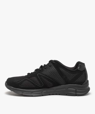 Baskets homme running unies dessus mesh – Skechers vue3 - SKECHERS - GEMO