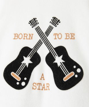 Pyjama bébé bicolore avec motif guitares vue2 - GEMO(BB COUCHE) - GEMO