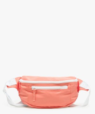 Sac banane femme en toile avec poches zippées vue1 - GEMO (ACCESS) - GEMO