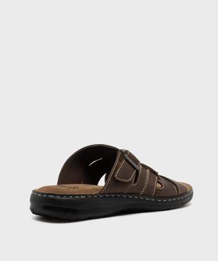 Sandales confort dessus et semelle intérieure cuir homme vue4 - G'FLEX GEMO FOR GOOD - GEMO