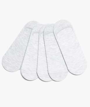 Chaussettes femme invisibles unies (lot de 5) vue1 - GEMO 4G FEMME - GEMO