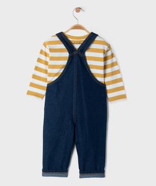 Ensemble 2 pièces bébé garçon salopette et tee-shirt - LuluCastagnette vue4 - LULU CASTAGNETTE GEMO FOR GOOD - GEMO