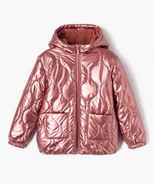 Blouson matelassé à capuche fille vue2 - GEMO 4G FILLE - GEMO