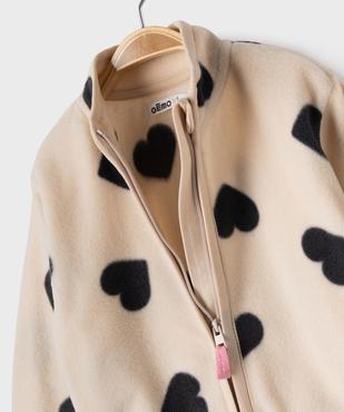 Sweat zippé polaire bébé fille vue2 - GEMO(BEBE DEBT) - GEMO