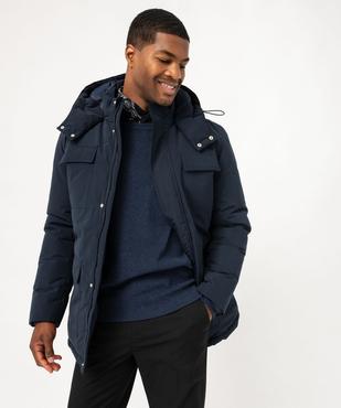 Parka rembourrée à capuche multipoche homme vue1 - GEMO 4G HOMME - GEMO