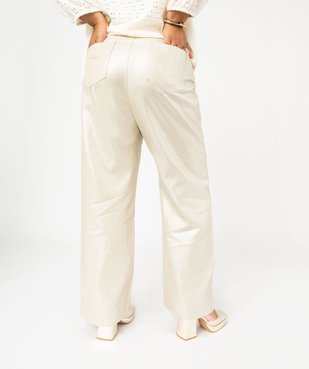 Jean enduit métallisé femme grande taille vue4 - GEMO (G TAILLE) - GEMO