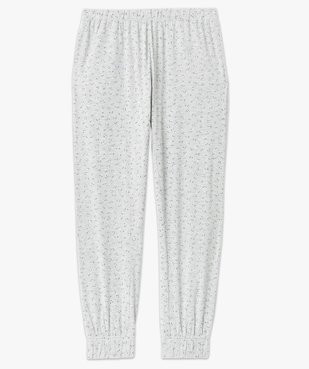 Pantalon de pyjama imprimé avec bas élastiqué femme vue7 - GEMO 4G FEMME - GEMO