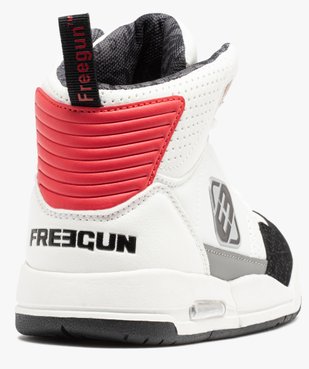 Baskets garçon mid-cut à lacets avec semelle à bulle d'air - Freegun vue6 - FREEGUN - GEMO