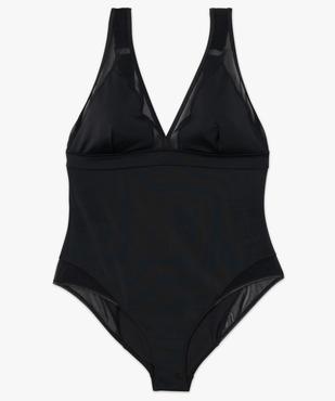 Maillot de bain femme 1 pièce décolleté vue4 - GEMO (PLAGE) - GEMO