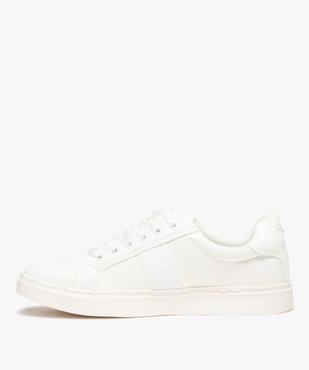 Baskets femme unies à lacets en ruban satin vue3 - GEMO (SPORTSWR) - GEMO