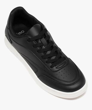 Baskets homme unies style rétro à lacets avec semelle épaisse vue5 - PREMIER PRIX BY GEMO - GEMO