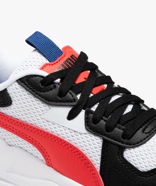 Baskets garçon contrastée à lacets et en mesh - Puma vue6 - PUMA - GEMO