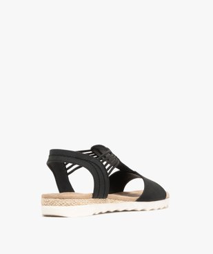 Sandales à petit talon compensé et brides élastiques femme vue10 - VALENTINA BALDA - GEMO