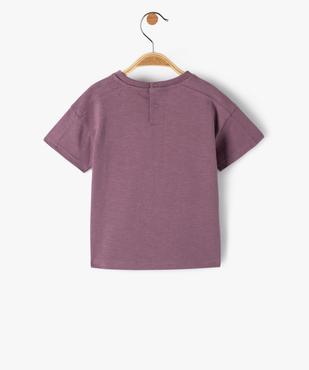 Tee-shirt bébé garçon à manches courtes et imprimé en relief vue3 - GEMO(BEBE DEBT) - GEMO