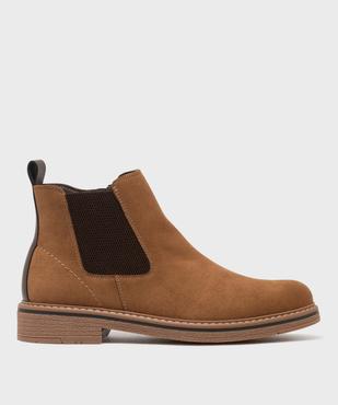 Boots façon Chelsea avec zip intérieur homme - Mario Baldano vue1 - MARIO BALDANO - GEMO