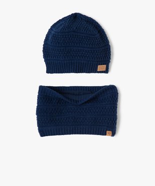 Ensemble bébé garçon 2 pièces (bonnet + tour de cou) vue1 - GEMO (ENFANT) - GEMO