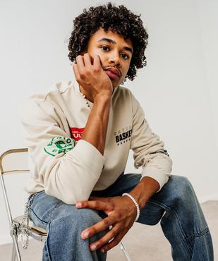 Sweat à col rond avec motifs garçon - NBA vue5 - NBA - GEMO