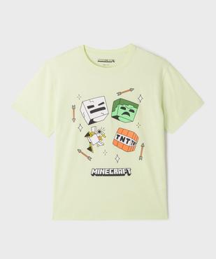 Tee-shirt manches courtes imprimé garçon - Minecraft vue1 - MINECRAFT - GEMO