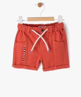 Bermuda en toile de coton bébé garçon - LuluCastagnette vue1 - LULUCASTAGNETTE - GEMO