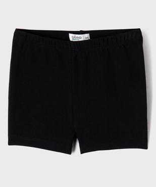 Short moulant en coton stretch fille vue1 - GEMO 4G FILLE - GEMO