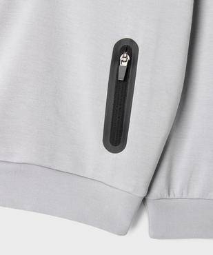 Sweat à capuche et col zippé garçon vue2 - GEMO (ENFANT) - GEMO