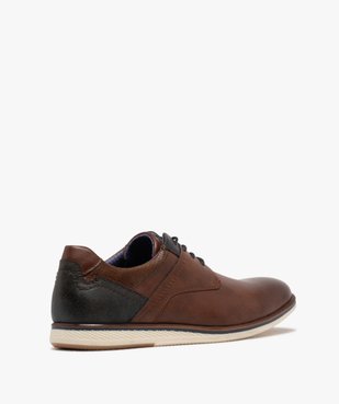 Derbies sportswear à lacets ronds et jeu de surpiqûres homme vue5 - MARIO BALDANO - GEMO