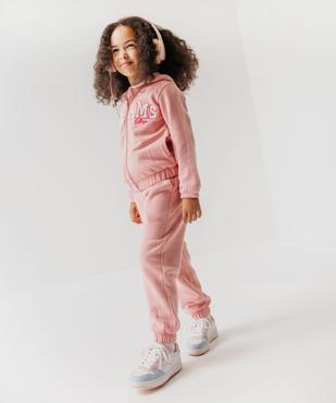 Pantalon de jogging intérieur molletonné fille vue6 - GEMO 4G FILLE - GEMO