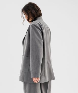 Veste blazer chinée femme grande taille vue3 - GEMO (G TAILLE) - GEMO