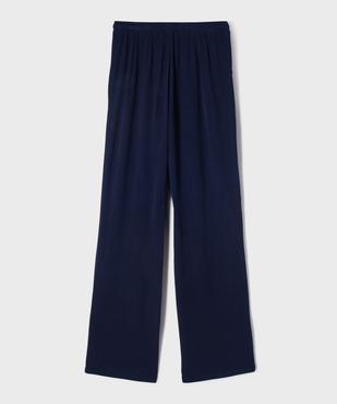 Pantalon large en viscose avec ceinture ajustable fille vue3 - GEMO 4G FILLE - GEMO