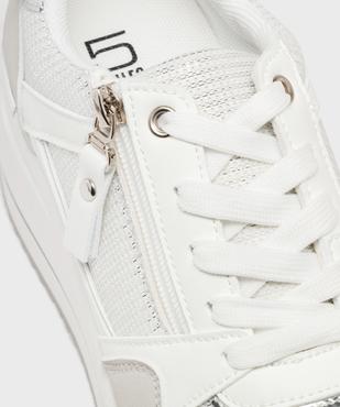Baskets à talon compensé et détails brillants femme vue7 - 5 MILES - GEMO