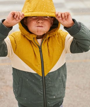 Blouson à capuche doublé polaire garçon vue1 - GEMO 4G GARCON - GEMO