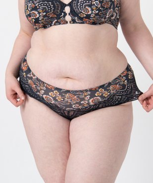 Shorty femme grande taille à motifs fleuris  vue1 - GEMO(HOMWR FEM) - GEMO
