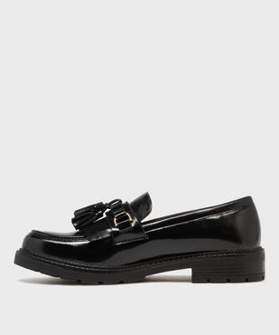 Mocassins à épaisse semelle crantée et bout amande femme - Follow Me vue3 - FOLLOW ME - GEMO