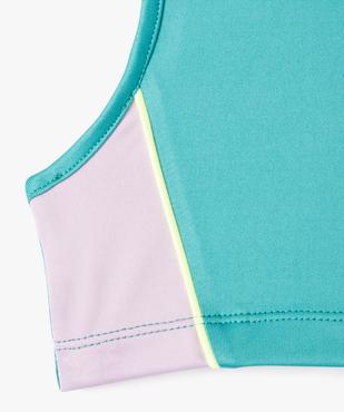 Brassière tricolore spécial sport fille vue2 - GEMO (ENFANT) - GEMO