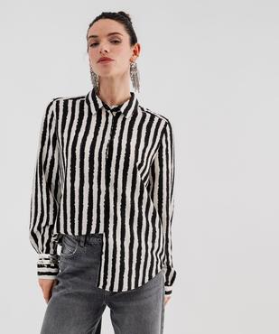 Chemise à rayures femme vue1 - GEMO 4G FEMME - GEMO