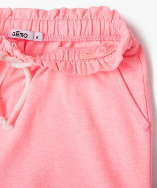Short en maille avec taille élastique fille vue2 - GEMO 4G FILLE - GEMO
